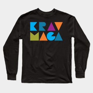 Krav Maga Rainbow Blocks Long Sleeve T-Shirt